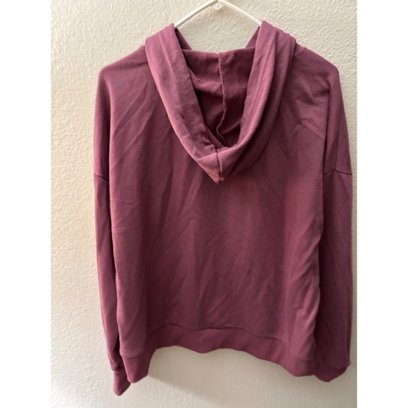 Bebe Sport 1X Hoodie Pullover Silver Logo Accents Long Sleeve Mauve 
A744 - Picture 2 of 4